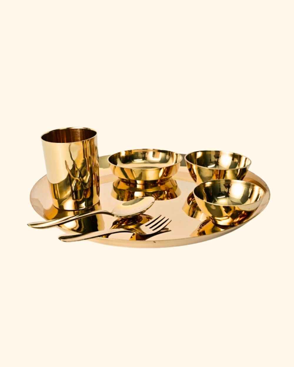 Bronze Supreme Thali/Dinner Set Glossy