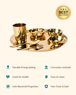 Bronze Supreme Thali/Dinner Set Glossy