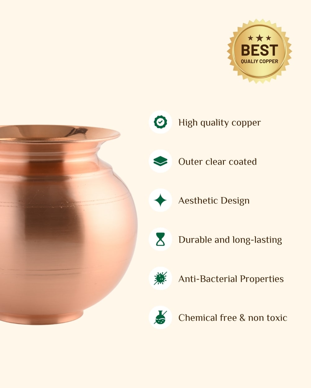 Copper Elite Waterpot/Ghada Matt