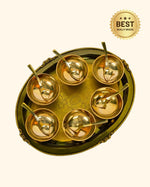 Brass Rajwadi Ice Cream Cup Set