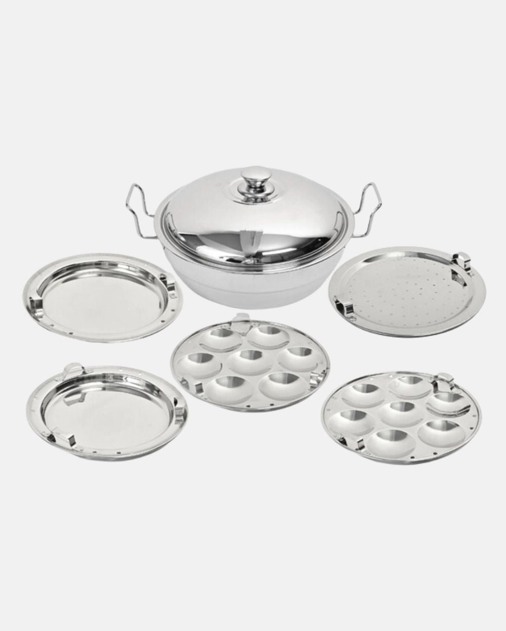 Steel Hefty Multi Kadai Induction Bottom