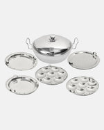 Steel Hefty Multi Kadai Induction Bottom