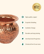 Copper Classic Kalash Engraved