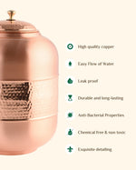 Copper Classic Matka/Waterpot 12L