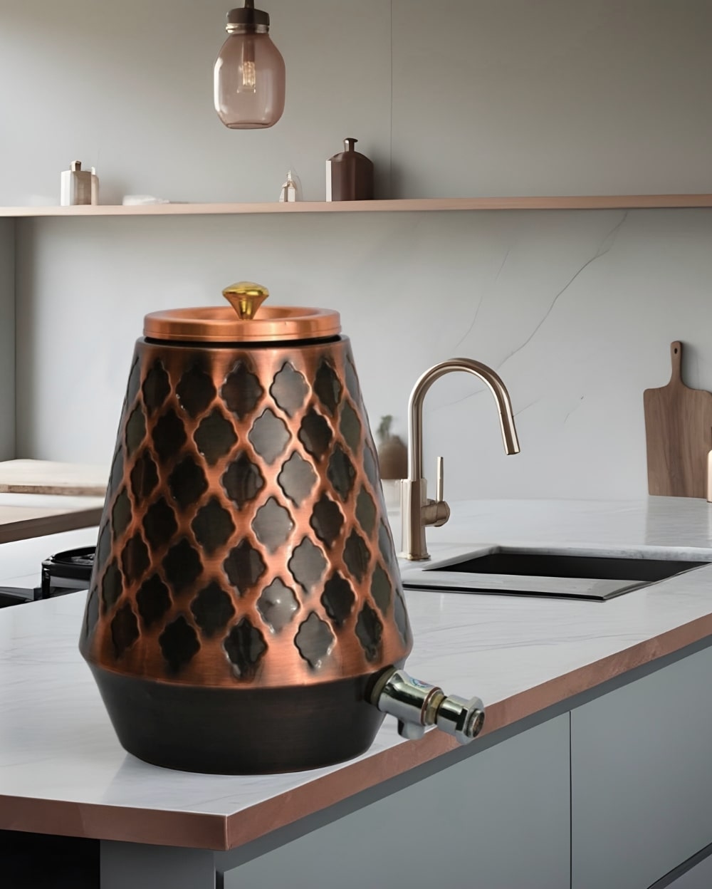 Copper Premium Matka/Waterpot 5L