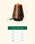 Copper Premium Matka/Waterpot 5L