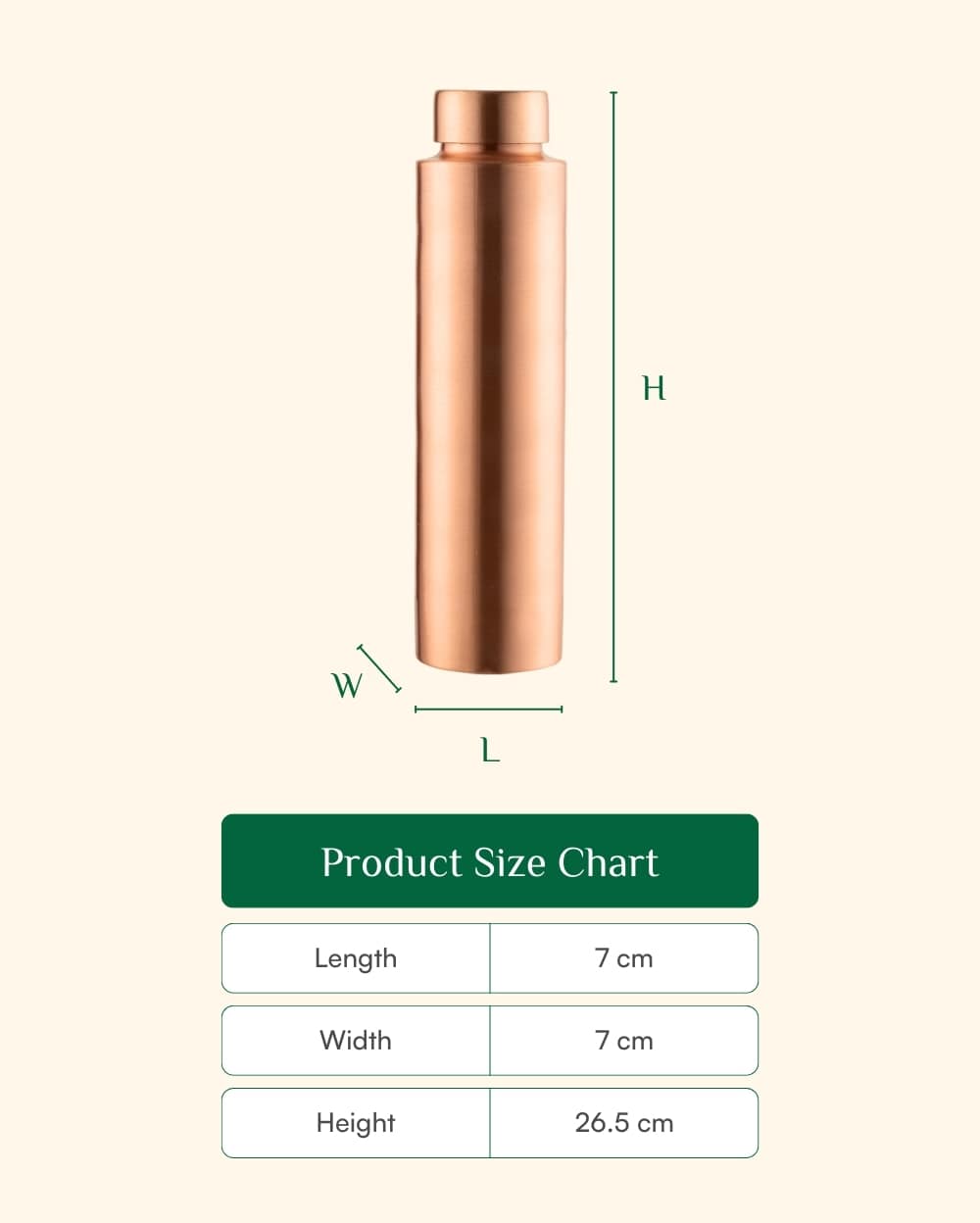 Copper Luxe Bottle 1L