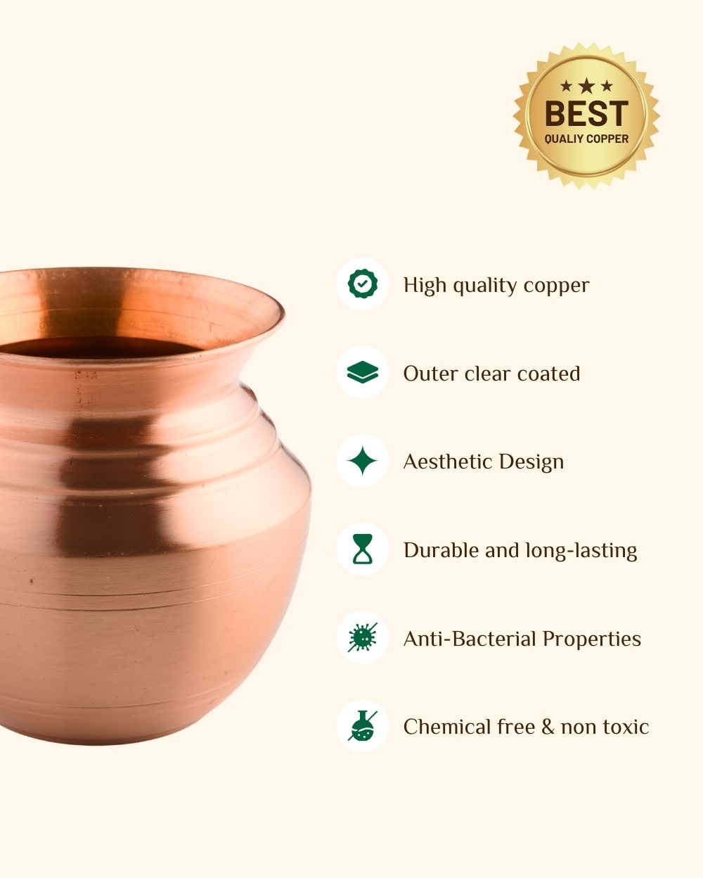 Copper Premium Kalash Matt