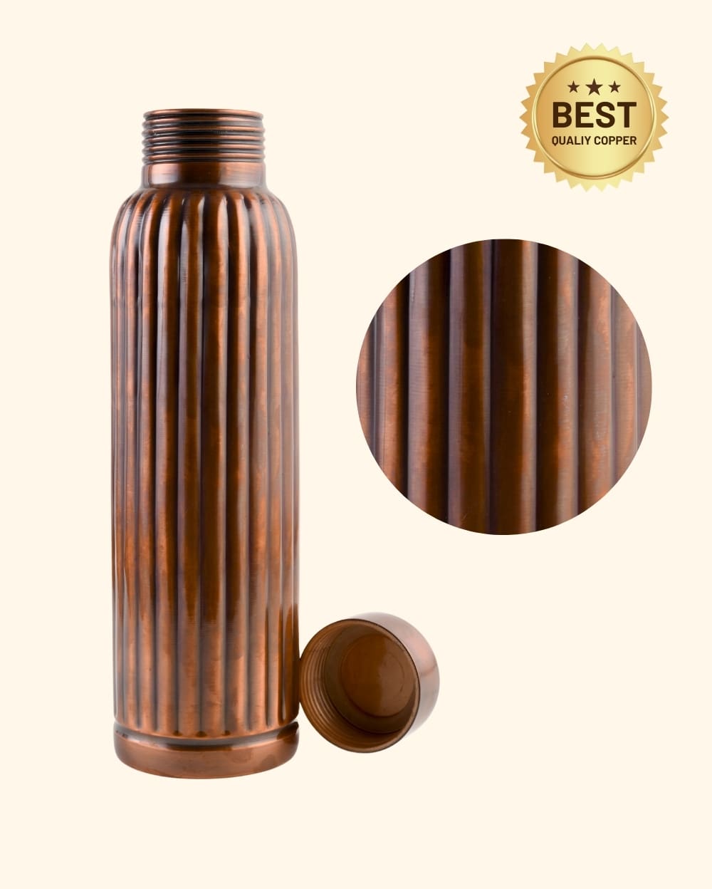 Copper Luxe Bottle Vintage Finish