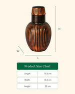 Copper Classic Bedside Jar Vintage Finish