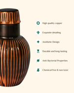 Copper Classic Bedside Jar Vintage Finish