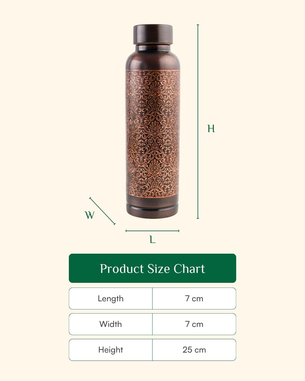 Copper Luxe Bottle Engraved