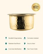 Brass Sterling Hammered Cooking Pot/Tope Set Tin Coated