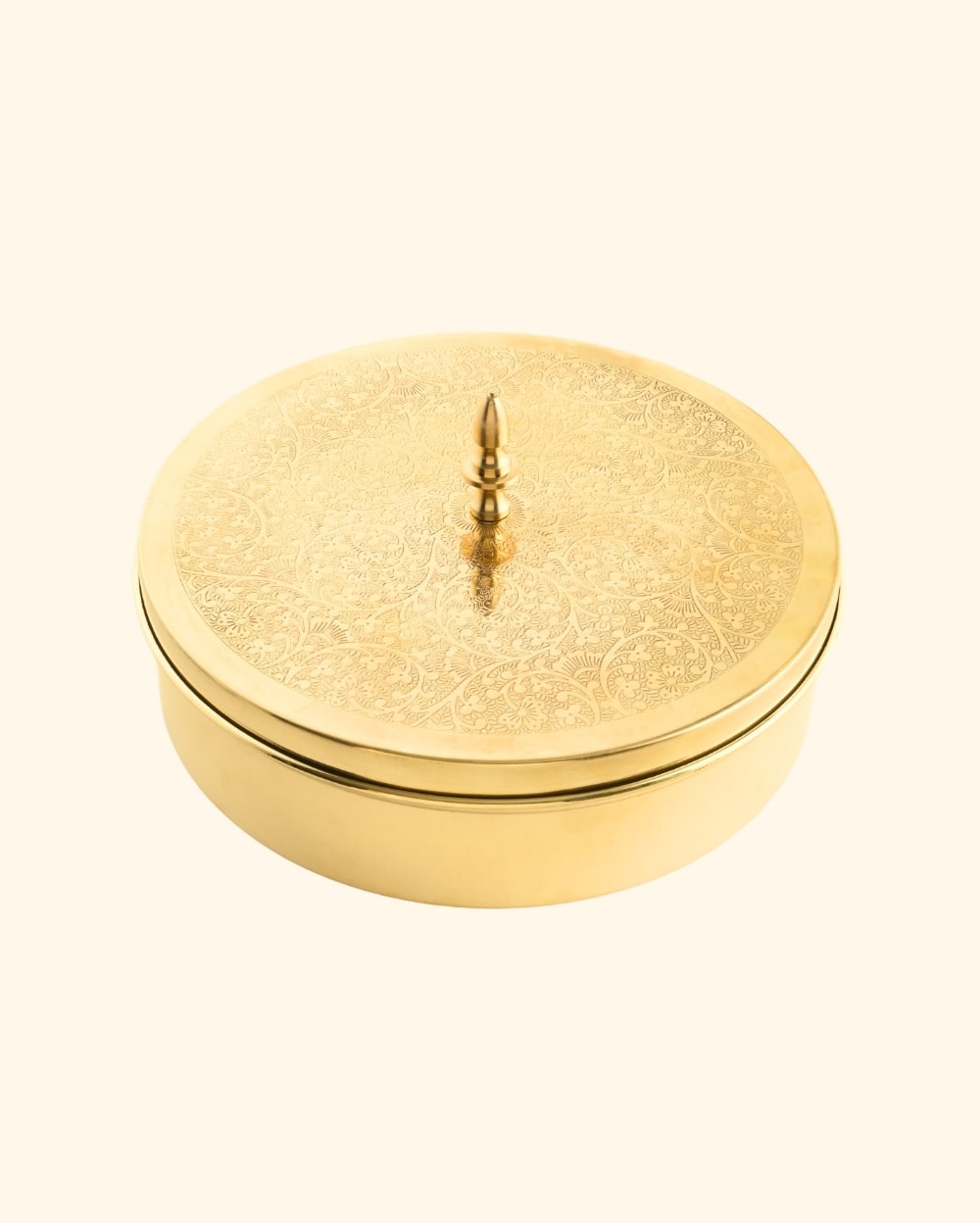 Brass Royal Spice/Masala Box Engraved