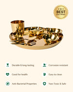 Bronze Monarch Thali/Dinner Set Glossy