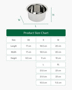 Steel Hefty Cooking Pot/Tope Induction Bottom Set