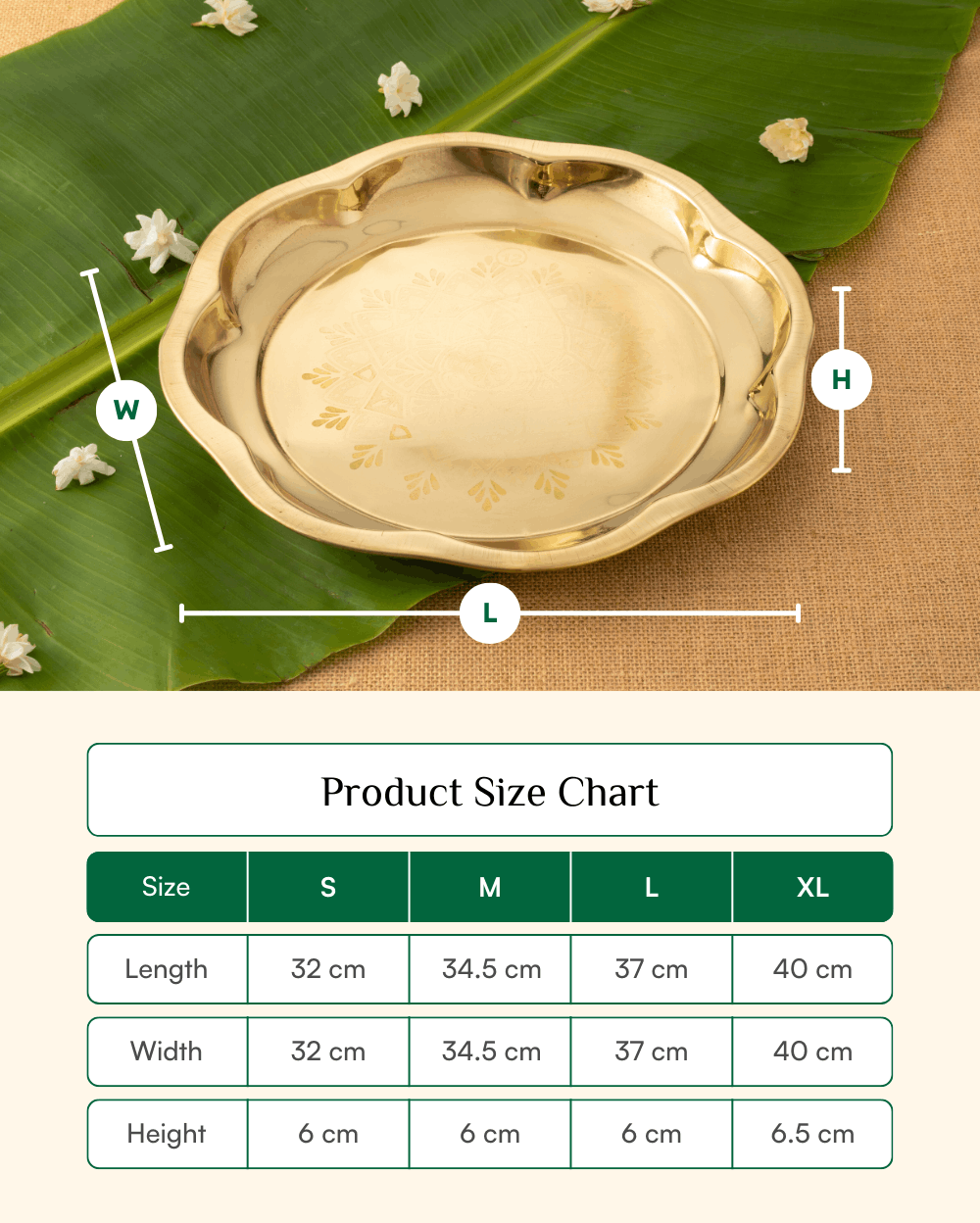 Premium Brass Allure Plate