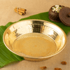 Brass Classic Hammered Deep Plate/Parat