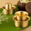 Brass Elite Coffee Dabra Engraved Set of 2
