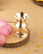 Pure Brass Lotus Stand Diya