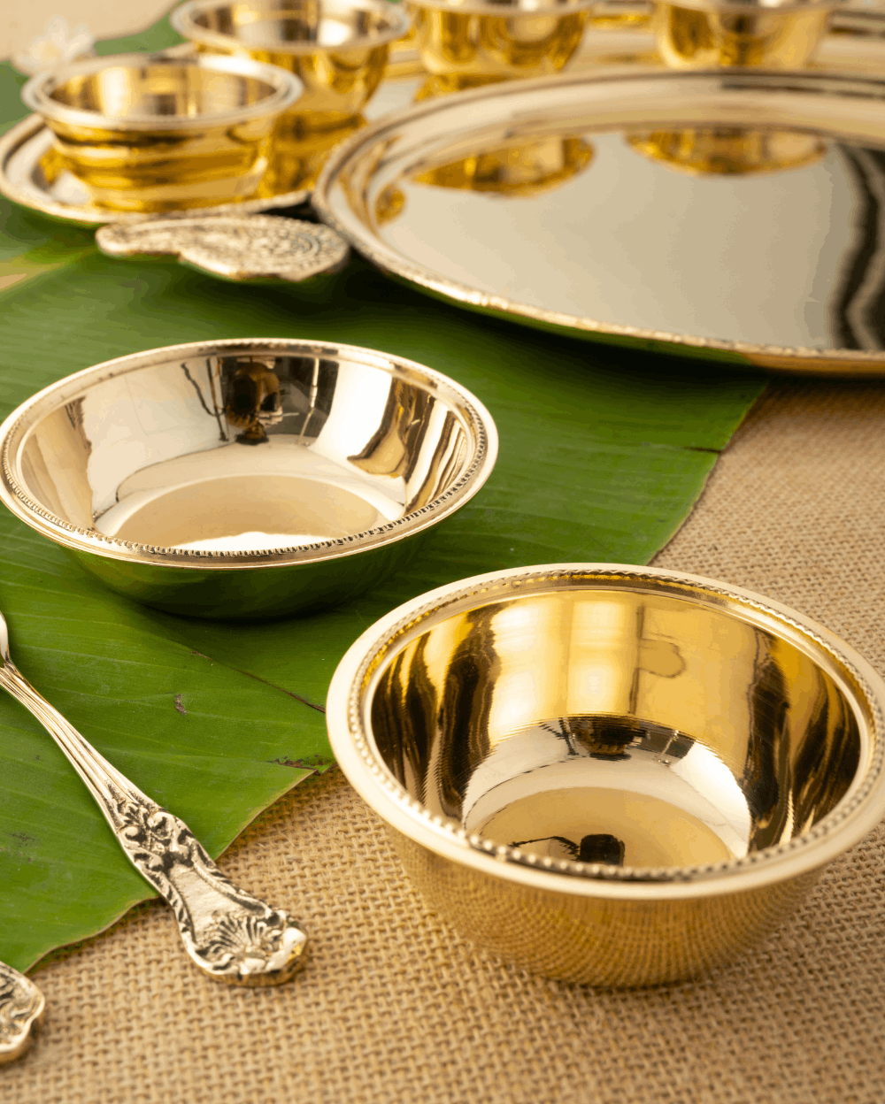 Pure Brass Maharani Thaliset