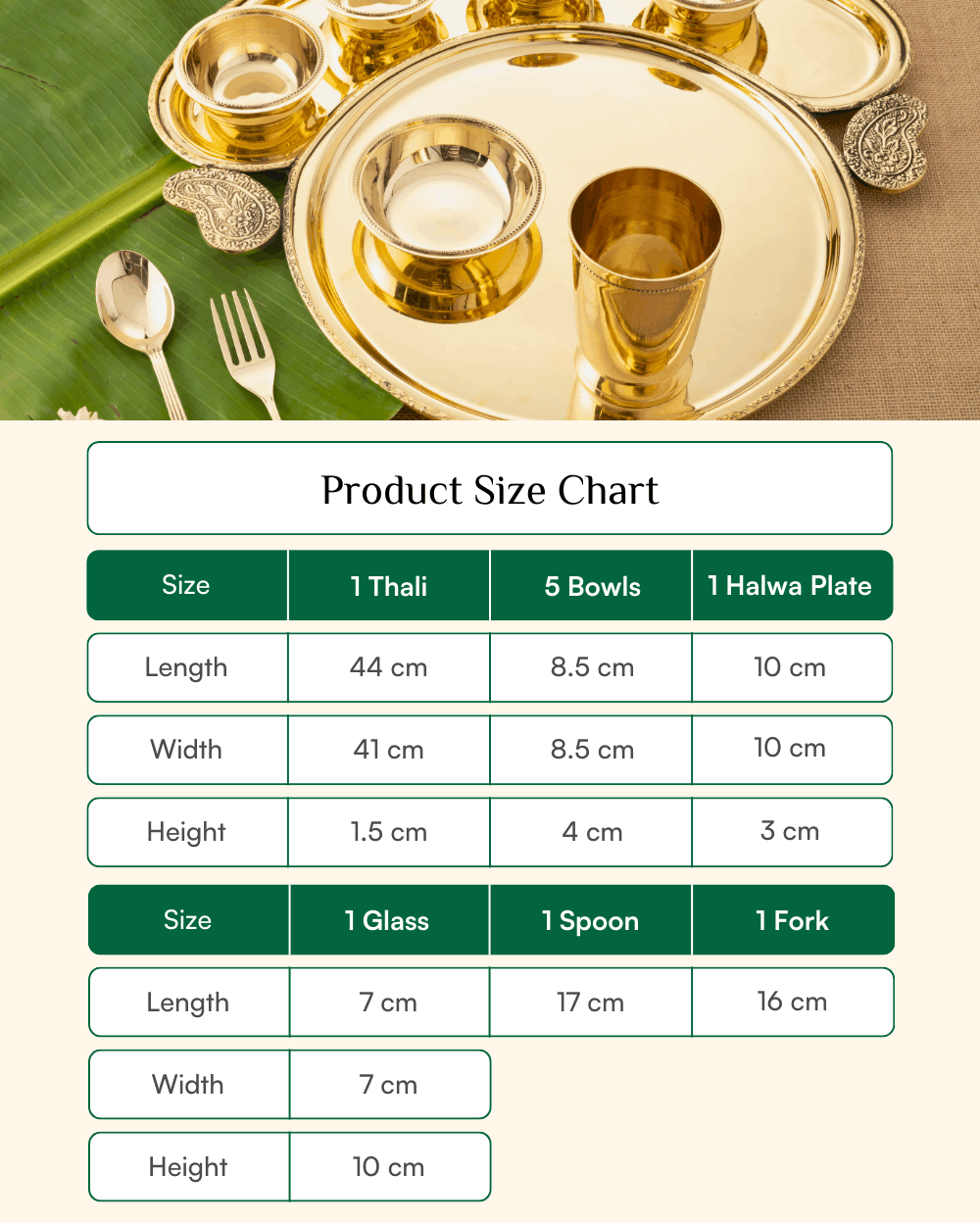 Premium Brass Maharani Thaliset