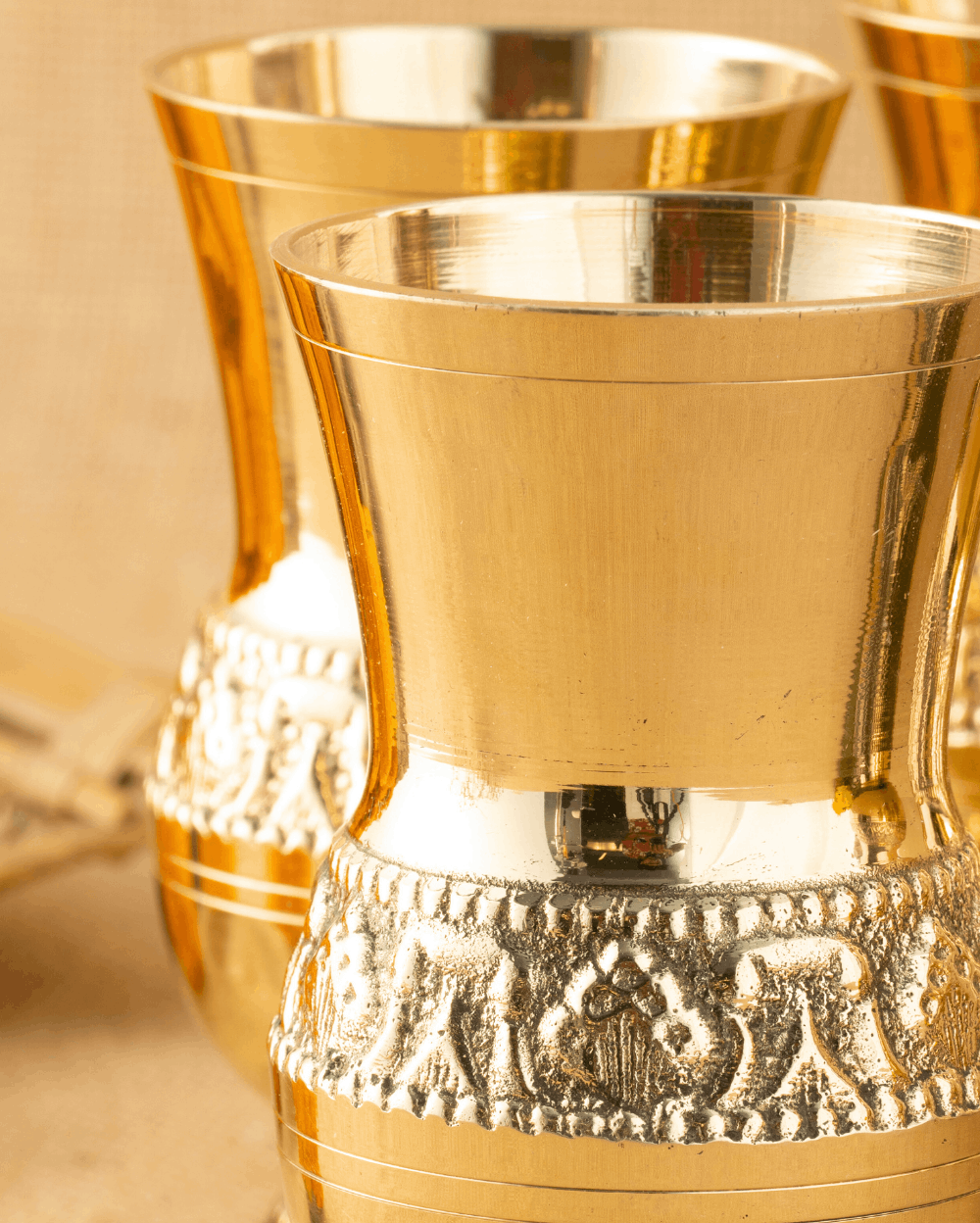 Pure Brass Monarch Jug & Glass Set