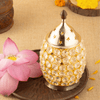 Brass Oval Crystal Akhand Diya