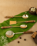 Authentic Brass Premium Chamcha Set