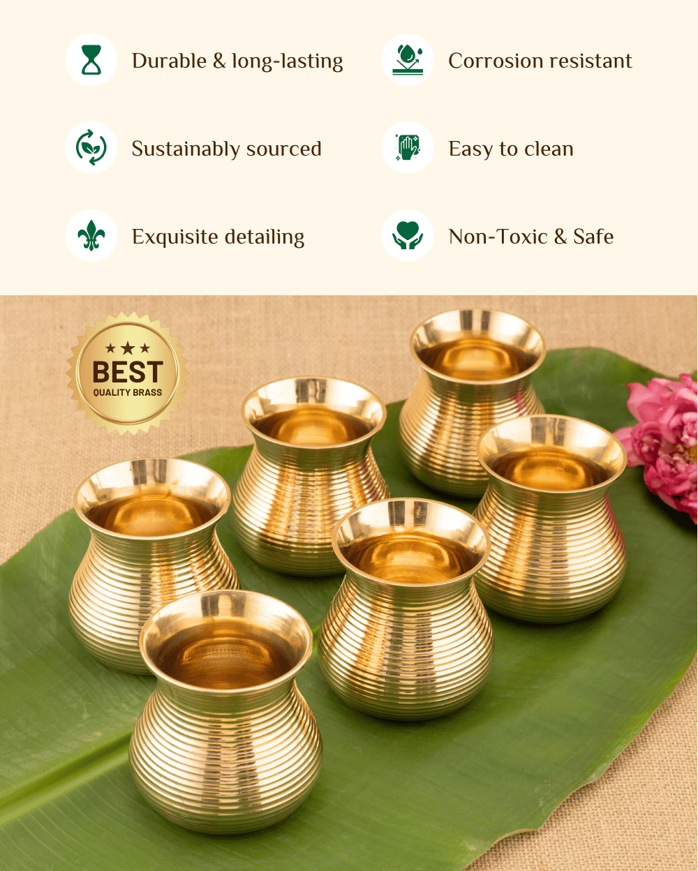 Benefits of Brass Premium Jug and Glass Set