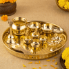 Brass Premium Pooja Set
