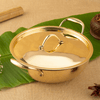 Brass Robust Kadai Tin Coated with Lid
