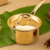 Brass Robust Saucepan Tin Coated with Lid