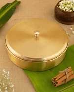 Brass Spice Box Engraved