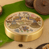Brass Spice Box Peacock Engraved