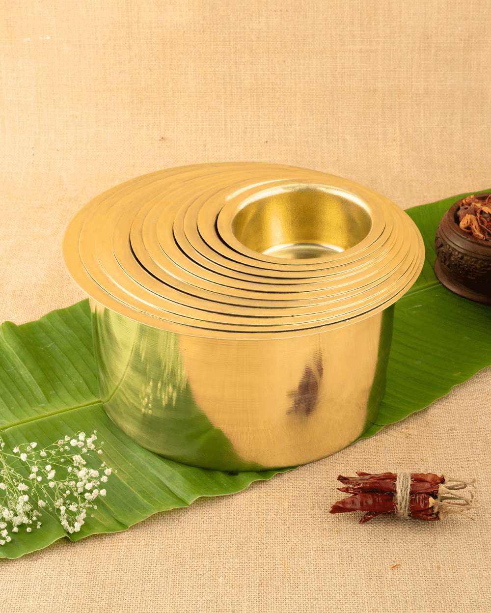 Brass Sterling Cooking Pot/Tope Set