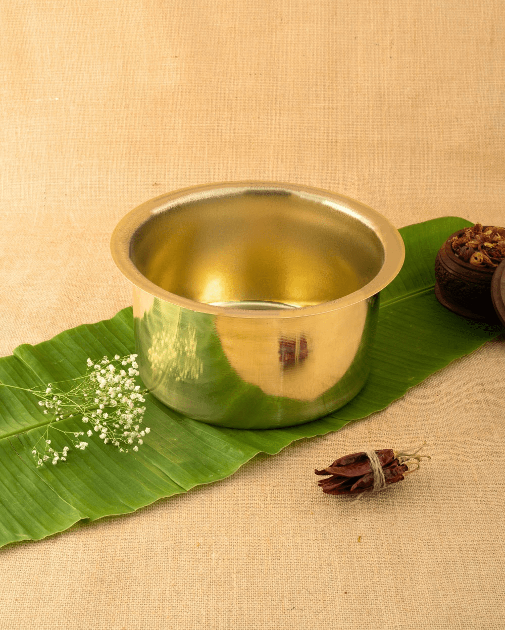 Brass Sterling Cooking Pot/Tope Set