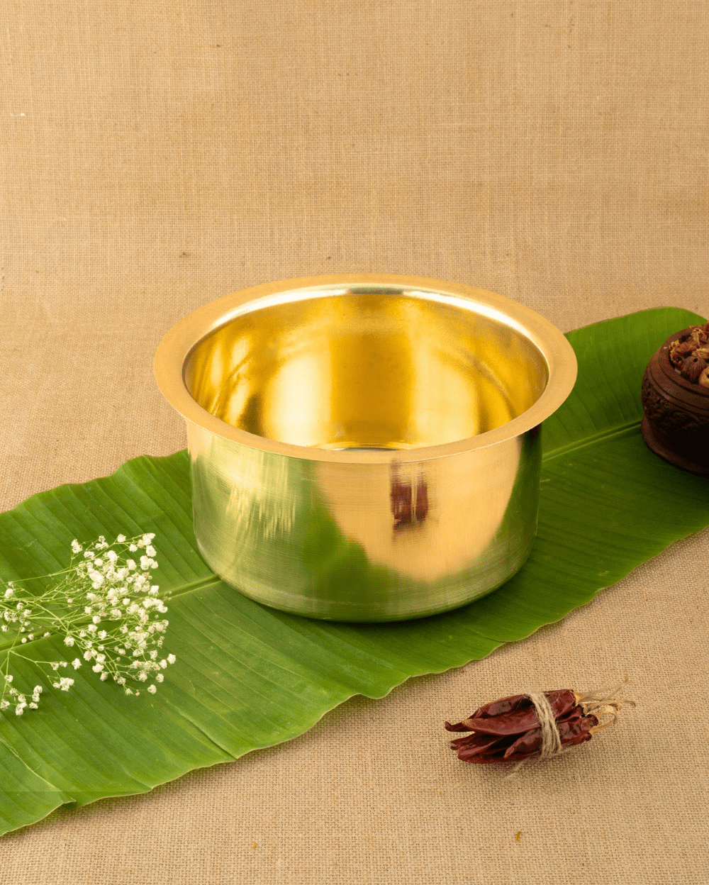 Brass Sterling Cooking Pot/Tope Set