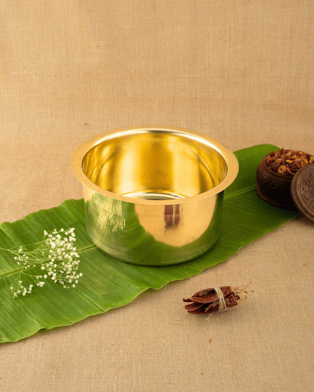 Brass Sterling Cooking Pot/Tope Set