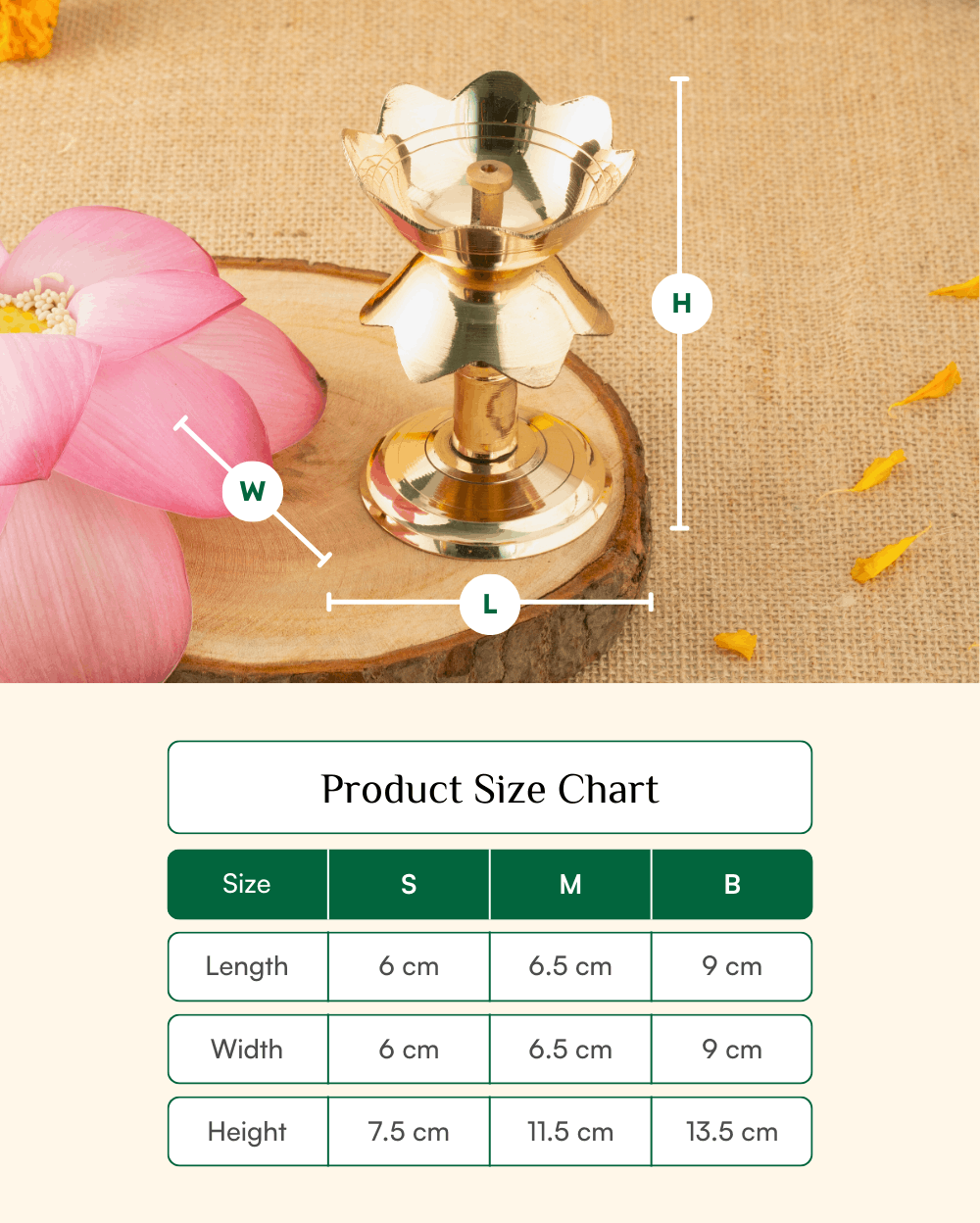 Premium Brass Lotus Stand Diya