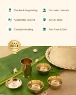 Benefits Of Brass Luxe Thali set Engraved