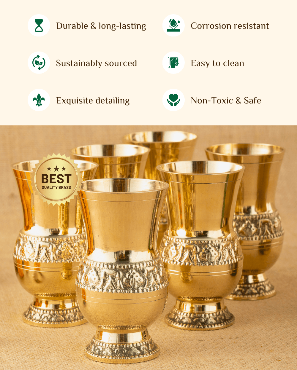 Benefits of Brass Monarch Jug & Glass Set