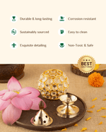 Benefits Of Brass Oval Crystal Akhand Diya