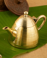 Authentic Brass Premium Cup Saucer Set with Kettle