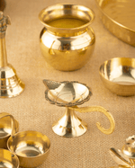 Brass Premium Pooja set