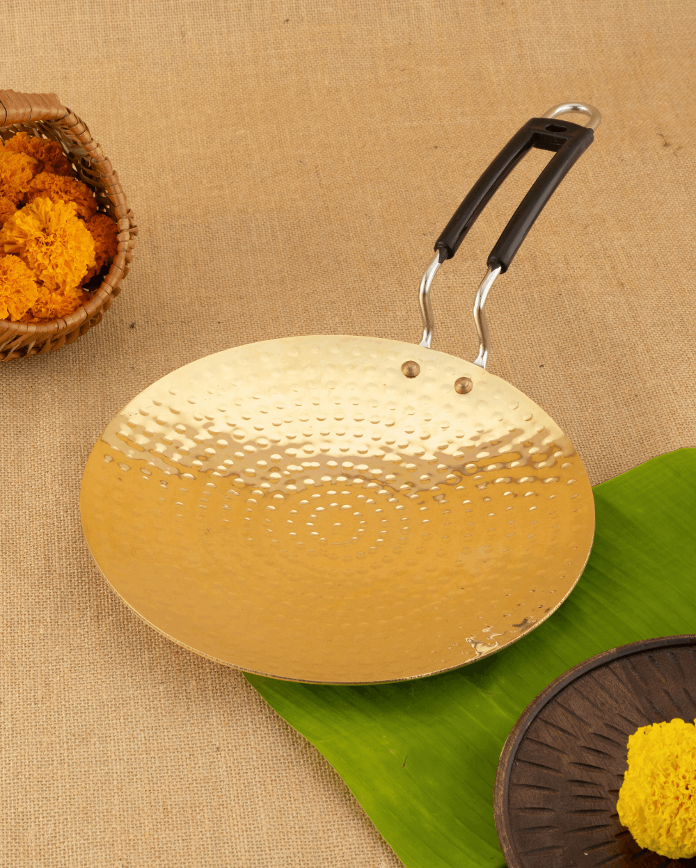 Authentic Brass Premium Roti Tawa Hammered