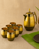 Brass Rajwadi Jug & Glass Set