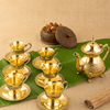 Brass Royal Cup Saucer Set with Kettle