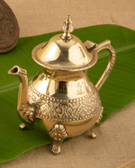Authentic Brass Royal Cup Saucer Set with Kettle