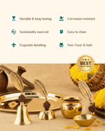 Benefits Of Brass Rudraksha Pooja Set